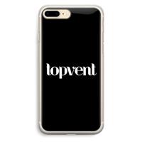 Topvent Zwart: iPhone 7 Plus Transparant Hoesje - thumbnail