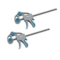 Klem met één hand Ferrestock 215 mm Staal Plastic (2 pcs)