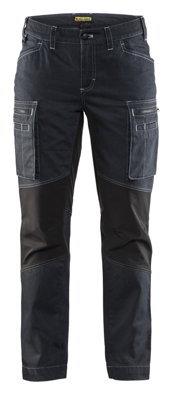 Blåkläder Dames Service werkbroek stretch 71591142 | Marineblauw/Zwart | Maat 34 - 7330509485651