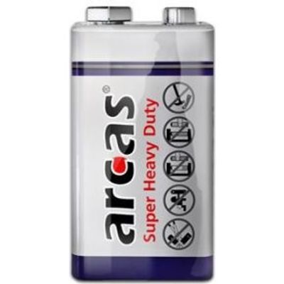 Arcas 107 00122 Wegwerpbatterij 9V Zink-carbon