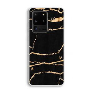 Gouden marmer: Samsung Galaxy S20 Ultra Transparant Hoesje