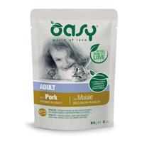 OASY Chunks in gravy Pork - nat kattenvoer - 85g