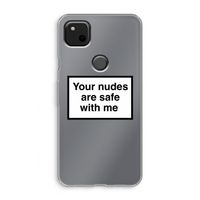 Safe with me: Google Pixel 4a Transparant Hoesje
