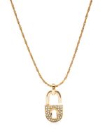 Christian Dior Pre-Owned collier à pendentif cadenas (années 1990)