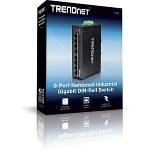 Trendnet TI-G80 netwerk-switch Unmanaged L2 Gigabit Ethernet (10/100/1000) Zwart