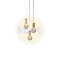 Lee Broom - Crystal Bulb kroonluchter 3 Hanglamp messing - thumbnail