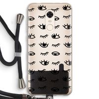 Eye pattern #2: Xiaomi Redmi 5 Transparant Hoesje met koord