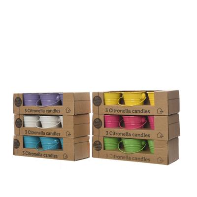 Muggenafweermiddel Decoris Kaarsenset Ø 5 x 6,5 cm Multicolour 45 g
