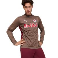 PUMA Red Bull Salzburg Trainingstrui 1/4 Zip 2024-2025 Bruin Rood Wit