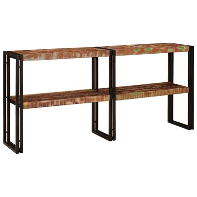 Wandtafel Multikleur 160 x 33 x 75 cm massief gerecycled hout