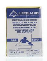 Lifeguard Reddingsdeken goud/zilver 160 x 210