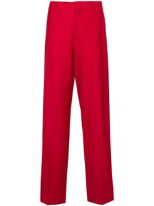 Moschino pantalon de costume à taille haute - Rouge