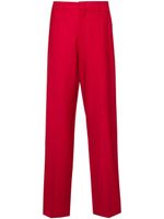 Moschino pantalon de costume à taille haute - Rouge - thumbnail