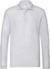 Fruit Of The Loom F541N Premium Long Sleeve Polo - Athletic Heather - XL