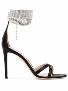 Giuseppe Zanotti sandales Janell à ornements en cristal - Noir
