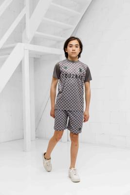 Touzani Hikarimono Zomersetje Kids Grijs - Maat 128 - Kleur: Grijs | Soccerfanshop