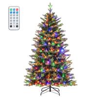 180 cm Kunstkerstboom Kerstboom met 1168 Takpunten 350 LED-lichten 11 Lichtmodi 3 Automatische Timers Groen