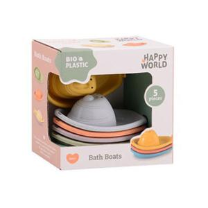 Johntoy Happy world bio plastic badbootjes, 5st