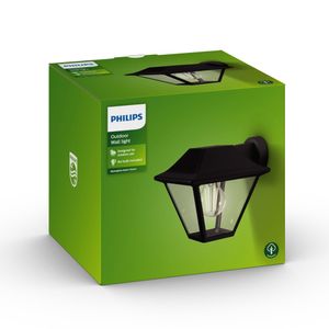 Philips Wandlamp Alpenglow 20cm zwart 1649530PN