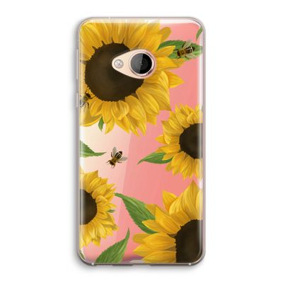 Sunflower and bees: HTC U Play Transparant Hoesje