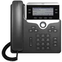 Cisco CP-7821-3PCC-K9= VoIP-systeemtelefoon LC-display Zwart, Zilver - thumbnail