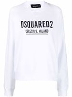 DSQUARED2 sweat à logo imprimé - Blanc