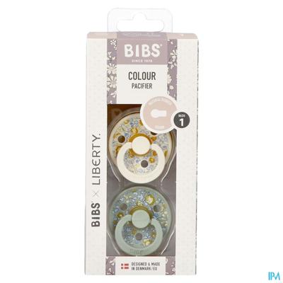 Bibs 1 Fopspeen Liberty Latex Rond Duo Eloise Sage