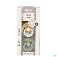 Bibs 1 Fopspeen Liberty Latex Rond Duo Eloise Sage