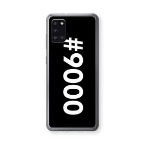 #9000: Samsung Galaxy A31 Transparant Hoesje