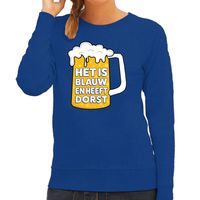 Apres ski sweater Blauw en heeft dorst blauw dames - Wintersport trui