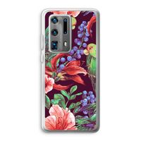 Papegaaien: Huawei P40 Pro Plus Transparant Hoesje