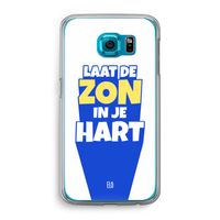 Laat de zon in je hart: Samsung Galaxy S6 Transparant Hoesje