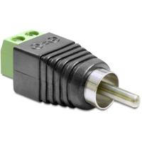 Delock 65417 Cinch Adapter [1x Cinch-stekker - 1x 2-dradenkabel] Zwart 0.00 m