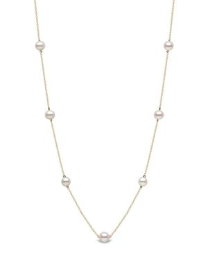 Yoko London collier en or 18ct serti de perles