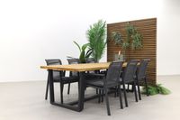 GreenChair Lagoon/Murano teak - 240x100 cm. - tuinset 7-delig - thumbnail