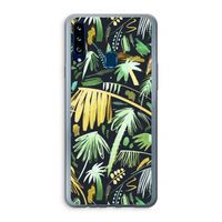 Tropical Palms Dark: Samsung Galaxy A20s Transparant Hoesje Tropical Palms Dark: Samsung Galaxy A20s Transparant Hoesje