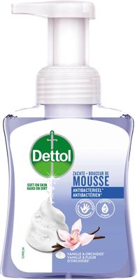 Dettol handzeep mousse, orchidee en vanille, flacon van 250 ml