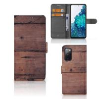 Samsung Galaxy S20 FE | Book Style Case | Old Wood