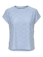 Only Onlsmilla Life S/s Top Jrs Noos T-shirts Soft Chambray