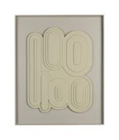 Zuiver Wanddecoratie 'August' 64 x 52cm, kleur Bruin