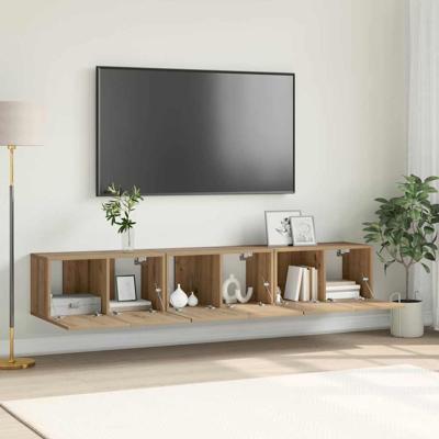 TV Kast Set Artisan Eiken MDF, Fineer Middelgroot TV Kast