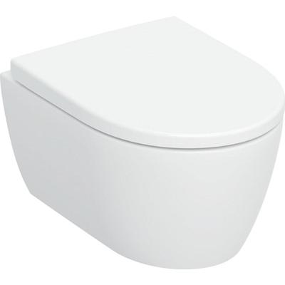 Geberit iCon Wandclosetset - 49x35cm - compact - diepspoel - rimless - TurboFlush - KeraTect - softclose en quickrelease zitting - glans wit 503.048.00.8