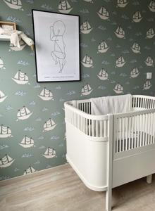 Behang Ships Rol Groen