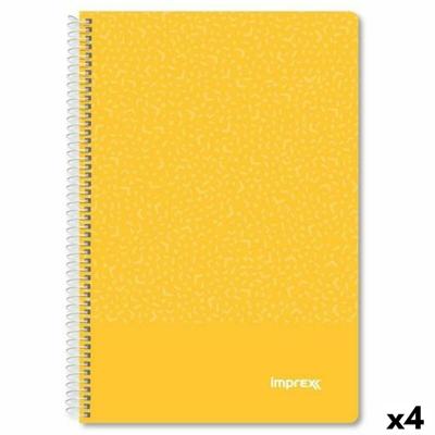 Schrift Imprex Geel Din A4 80 Lakens (4 Stuks)