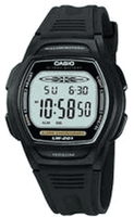 Horlogeband Casio LW-201 Kunststof/Plastic Zwart 15mm - thumbnail