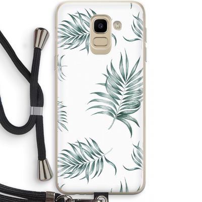 Simple leaves: Samsung Galaxy J6 (2018) Transparant Hoesje met koord