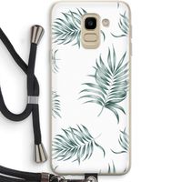 Simple leaves: Samsung Galaxy J6 (2018) Transparant Hoesje met koord