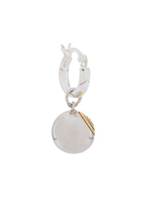 True Rocks boucle d'oreille à breloque Eight Ball - Argent