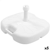 Voet voor Parasol Aktive Wit Ø 32 mm Ø 20 mm 45 x 29 x 45 cm (5 Stuks)
