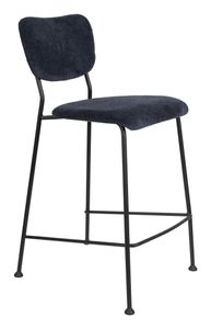 Zuiver Barstoel 'Benson' Ribstof (zithoogte 65cm)